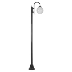 Domus Lighting Exterior Posts LISBON 1LT 2.4M 250MM OPAL POSTLIGHT Lights-For-You 15783 9330772157833