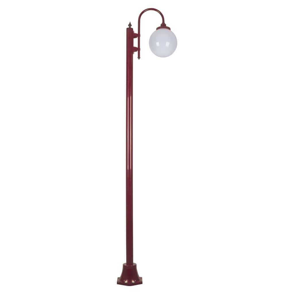 Domus Lighting Exterior Posts LISBON 1LT 2.4M 250MM OPAL POSTLIGHT Lights-For-You 15784 9330772157840