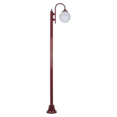 Domus Lighting Exterior Posts LISBON 1LT 2.4M 250MM OPAL POSTLIGHT Lights-For-You 15784 9330772157840