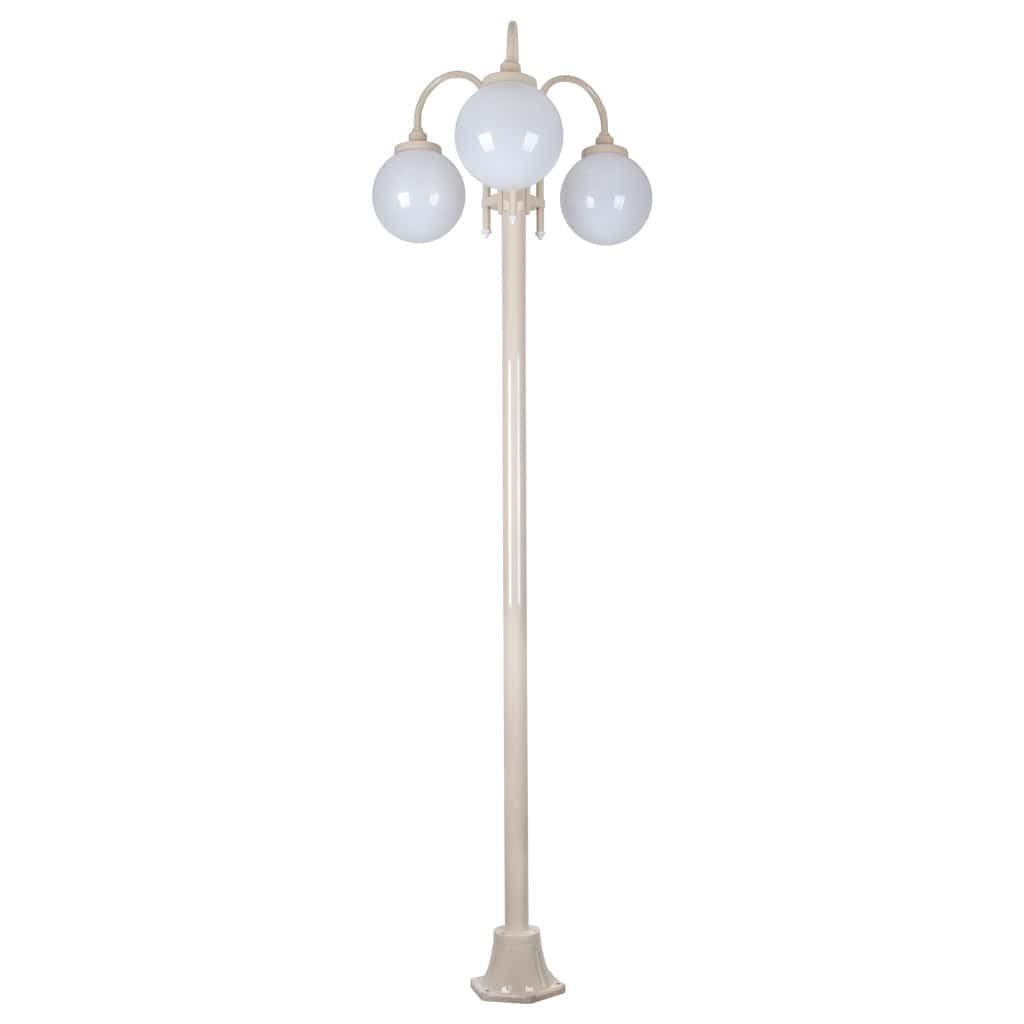 Domus Lighting Exterior Posts LISBON 3LT 2.4M 250MM OPAL POSTLIGHT Lights-For-You 15794 9330772157949