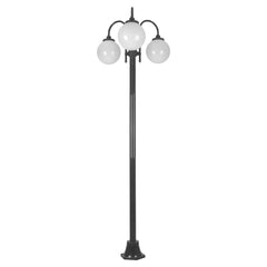 Domus Lighting Exterior Posts LISBON 3LT 2.4M 250MM OPAL POSTLIGHT Lights-For-You 15795 9330772157956