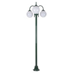 Domus Lighting Exterior Posts LISBON 3LT 2.4M 250MM OPAL POSTLIGHT Lights-For-You 15797 9330772157970