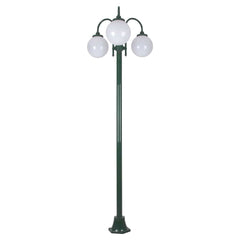 Domus Lighting Exterior Posts LISBON 3LT 2.4M 250MM OPAL POSTLIGHT Lights-For-You 15797 9330772157970