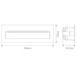 Domus Lighting Exterior Step Lights ZAC-8-8W Exterior Recessed Step Light 240v Lights-For-You