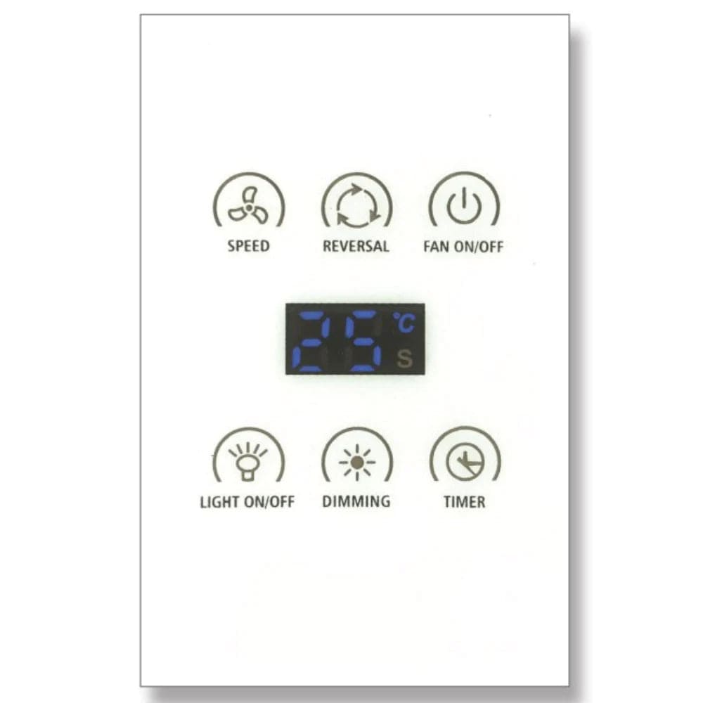 Domus Lighting Fan Accessories WHITE Dc Wall Controller To Suit Dc Ceiling Fans Lights-For-You 60110