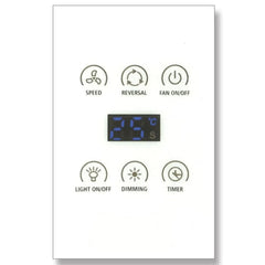 Domus Lighting Fan Accessories WHITE Dc Wall Controller To Suit Dc Ceiling Fans Lights-For-You 60110