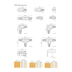 Domus Lighting FEED LIVE JOINER TRAK 3 CIRCUIT CENTRE FEED LIVE JOINER Lights-For-You