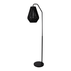 Domus Lighting Floor Lamps BLACK Carter-Fl Paper Rope Floor Lamp 1Xe27 240V By Domus Lighting Lights-For-You 23150