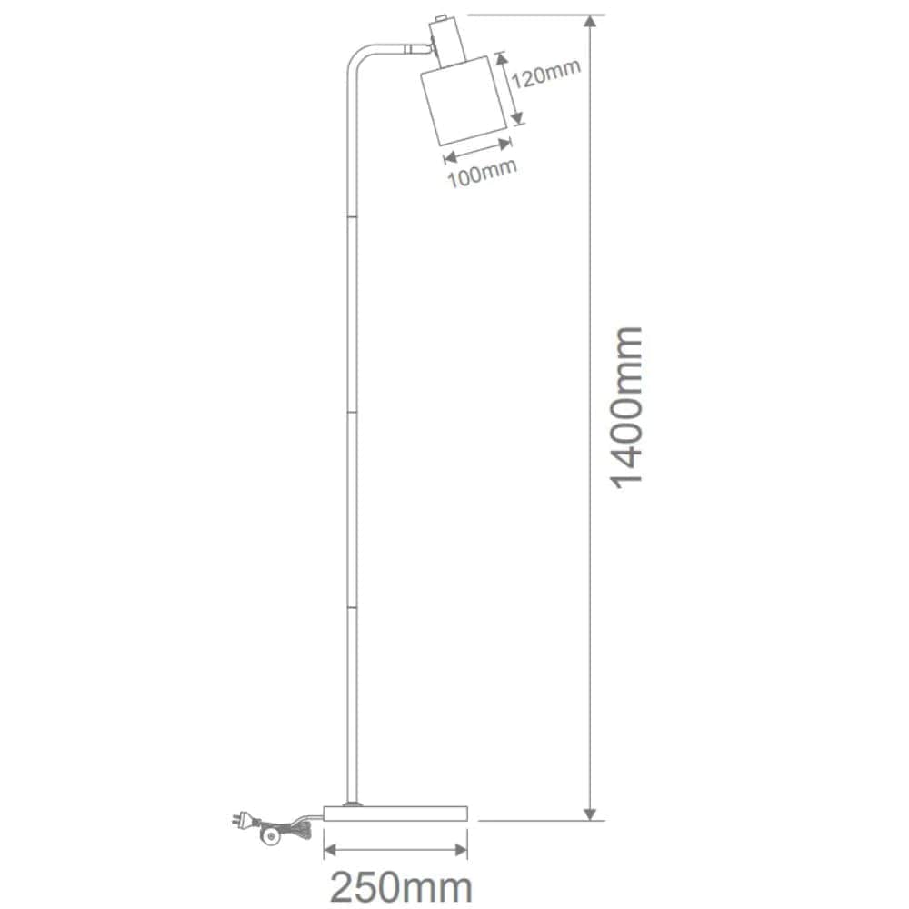 Domus Lighting Floor Lamps Domus MARISOL-FL Floor Lamp Lights-For-You 22523 9330772225235