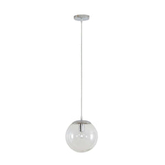 Domus Lighting Indoor Pendants 200mm / Clear / Chrome BUBBLE - 200/250/300 Glass Pendant Lights-For-You 31452