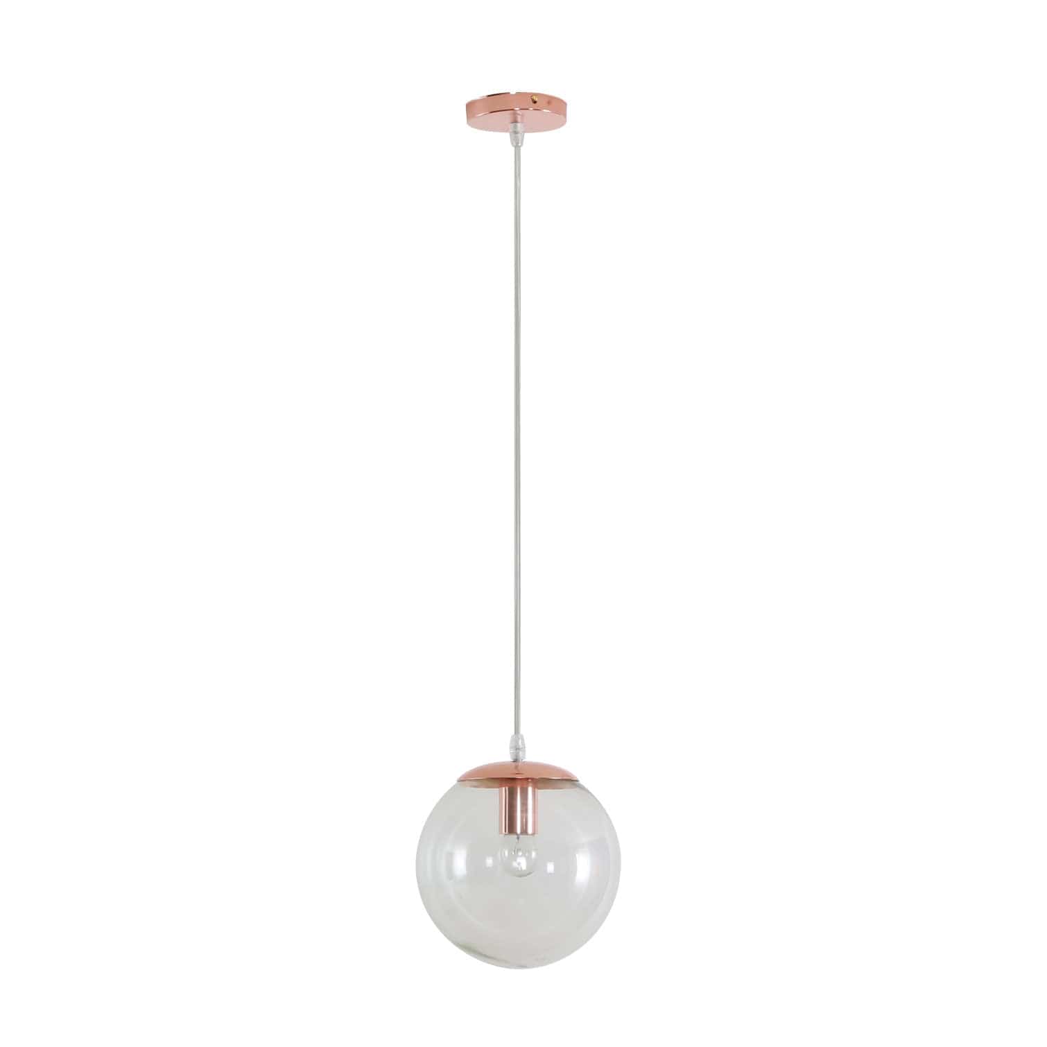Domus Lighting Indoor Pendants 200mm / Clear / Rose Gold BUBBLE - 200/250/300 Glass Pendant Lights-For-You 31454
