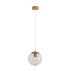 Domus Lighting Indoor Pendants 200mm / Clear / Stain Brass BUBBLE - 200/250/300 Glass Pendant Lights-For-You 31455