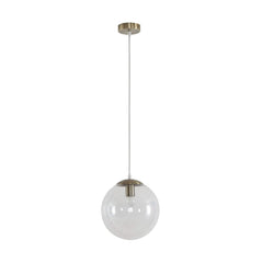 Domus Lighting Indoor Pendants 250mm / Clear / Antique Brass BUBBLE - 200/250/300 Glass Pendant Lights-For-You 31470