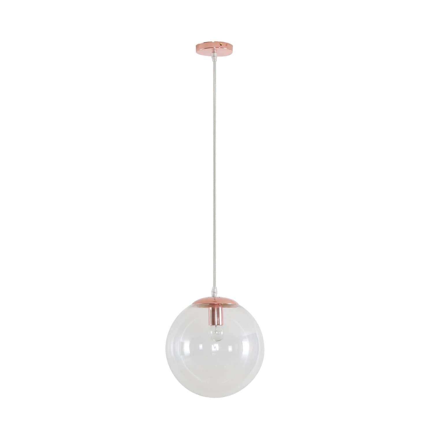 Domus Lighting Indoor Pendants 250mm / Clear / Rose Gold BUBBLE - 200/250/300 Glass Pendant Lights-For-You 31468