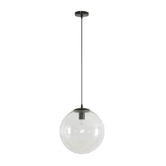 Domus Lighting Indoor Pendants 300mm / Clear / Black BUBBLE - 200/250/300 Glass Pendant Lights-For-You 31478