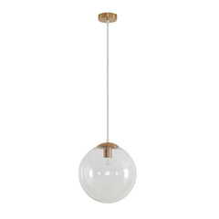 Domus Lighting Indoor Pendants 300mm / Clear / Stain Brass BUBBLE - 200/250/300 Glass Pendant Lights-For-You 31483