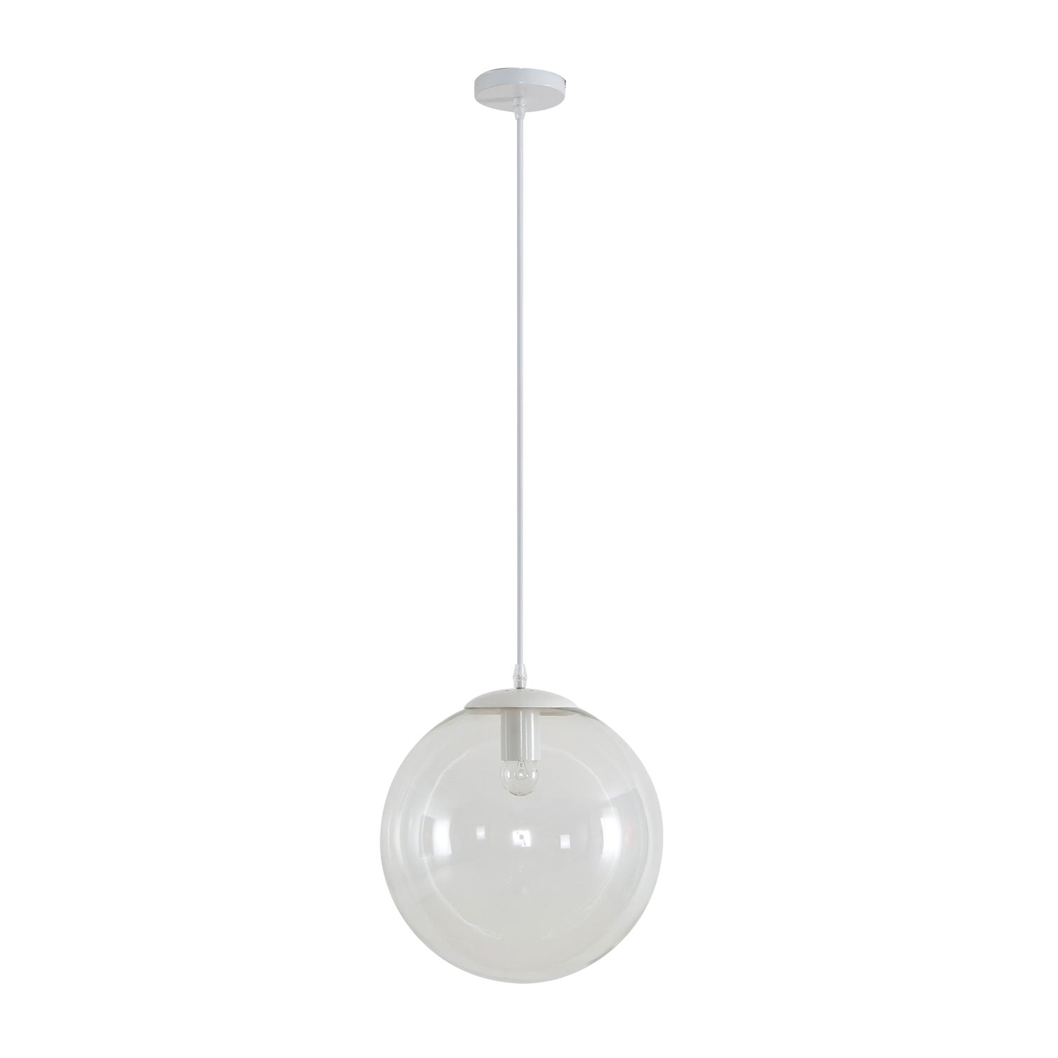 Domus Lighting Indoor Pendants 300mm / Clear / White BUBBLE - 200/250/300 Glass Pendant Lights-For-You 31479