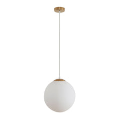 Domus Lighting Indoor Pendants 300mm / Opal / Stain Brass BUBBLE - 200/250/300 Glass Pendant Lights-For-You 31490