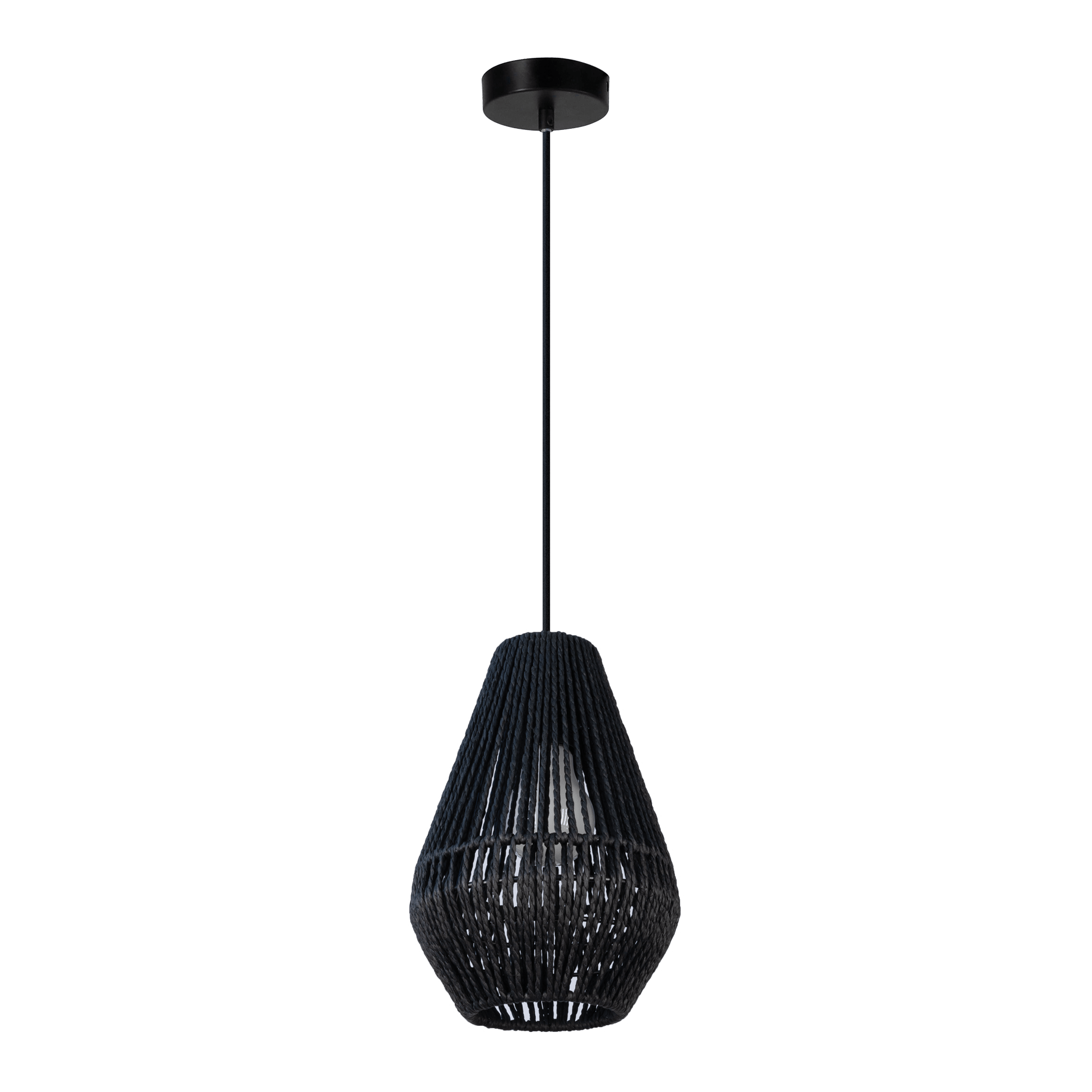 Domus Lighting Indoor Pendants Small / Black CARTER-PDT - Paper Rope Pendant Lights-For-You 23140