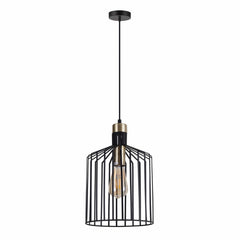 Domus Lighting Indoor Pendants DOMUS ASHLEY-PDT METAL CAGE PENDANT WITH E27 BASE Lights-For-You 22509 9330772225099