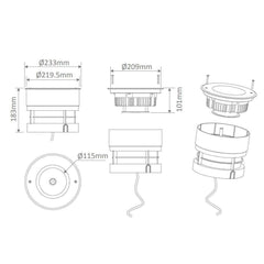 Domus Lighting Inground Lights MAGNETO-18 Magnetic Induction Inground Light Lights-For-You