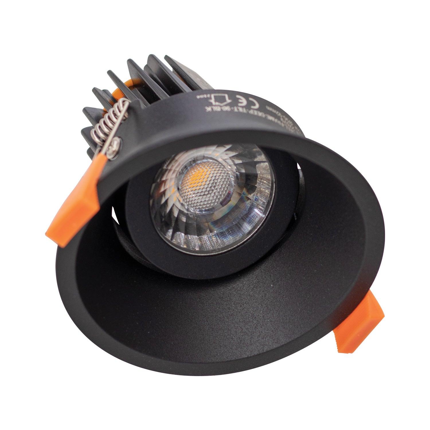 Domus Lighting LED Downlights Cell-9-5Cct-Dt90 - 9W Colour Switchable Dt90 Tiltable Led Downlight 240V - Quinto Lights-For-You 21675 9330772216752