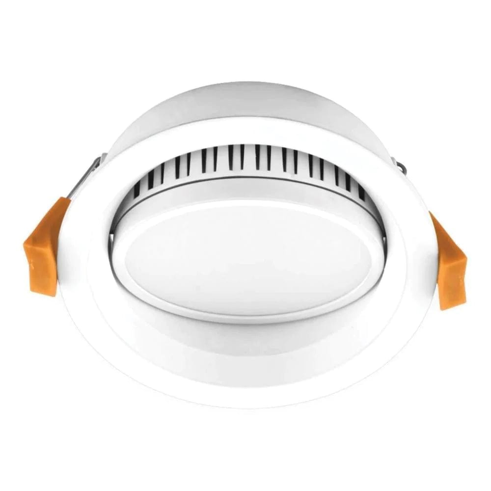 Domus Lighting LED Downlights WHITE / TRIO Deco-13-Tilt - Round 13W Tilt Colour Switchable Led Downlight Ip44 240V - Trio Lights-For-You 20430