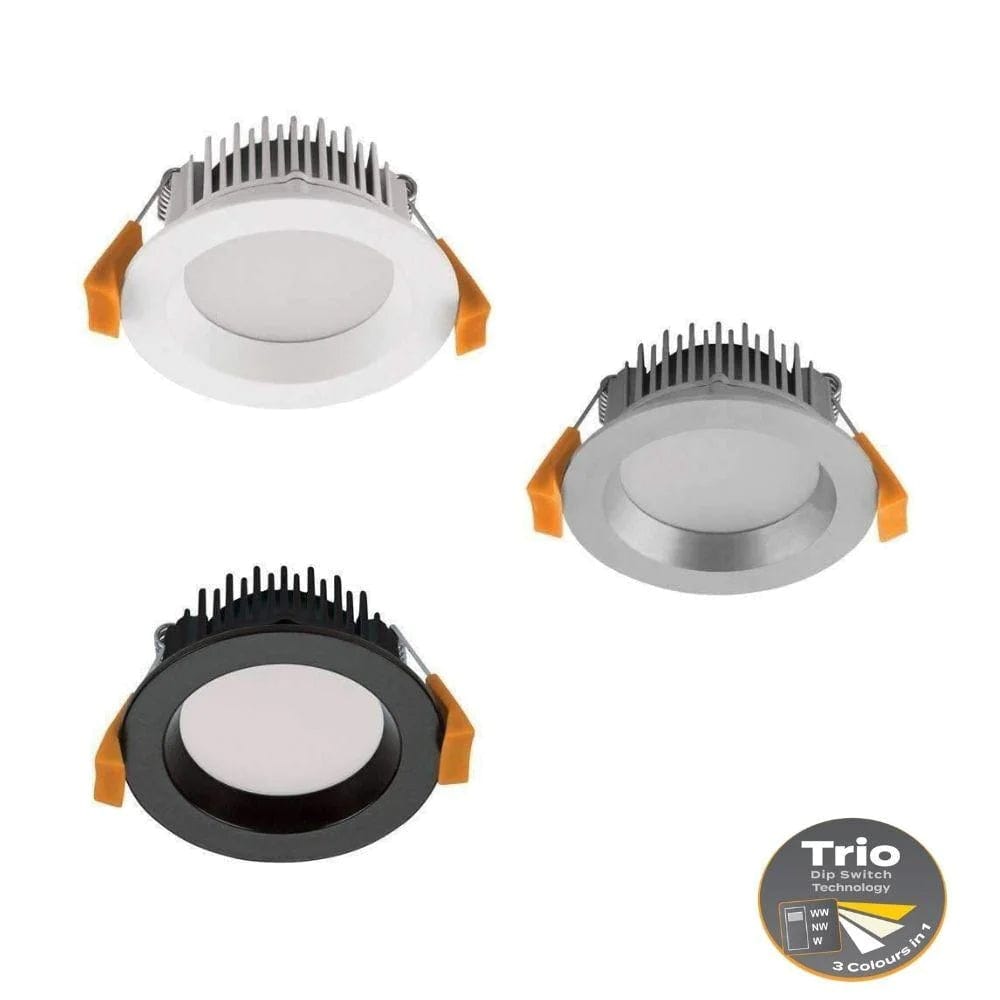 Domus Lighting LED Downlights Domus Deco-8 - Round 8W Colour Switchable Led Downlight Ip44 240V - Trio Lights-For-You