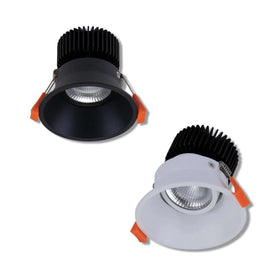 Domus Lighting LED Downlights Domus Deep-12-Trio - 12W Led Tri-Colour Dimmable Deepset Tiltable Led Downlight 240V Lights-For-You
