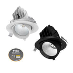 Domus Lighting LED Downlights Scoop-Trio - Round 13W/25W Adjustable Led Tri-Colour Dimmable Downlight 240V - Trio Lights-For-You