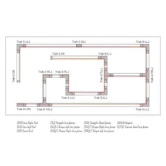 Domus Lighting Lighting Accessories DOMUS TRAK-3 CIRCUIT 1.0M STEEL ROD KIT Lights-For-You