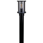 Domus Lighting Lighting Domus BL-400-1M-KIT - Cylindrical Bollard Head 1M Kit Garden Light Black - Clear/Frost Lights-For-You 10682