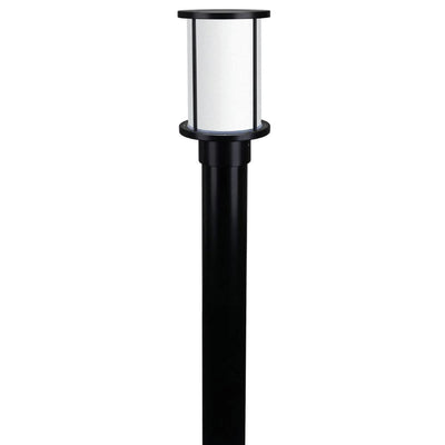 Domus Lighting Lighting Domus BL-400-1M-KIT - Cylindrical Bollard Head 1M Kit Garden Light Black - Clear/Frost Lights-For-You 10683