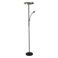 Domus Lighting Lighting Domus CYCLOPS - 20W+7W LED 4-CCT Switchable Push Dimmable Mother & Child Uplighter Floor Lamp Black Lights-For-You 22832