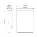 Domus Lighting Lighting Domus DENT-1-WB - 6W LED Tri-Colour Down Facing Modern Exterior Wall Light IP54 Lights-For-You