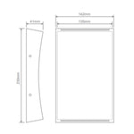 Domus Lighting Lighting Domus DENT-2-WB - 2X6W LED Tri-Colour Up/Down Modern Exterior Wall Light IP54 Lights-For-You
