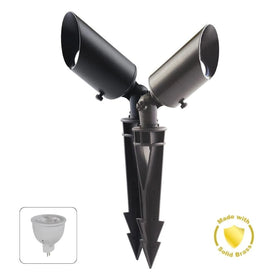 Domus Lighting Lighting Domus DUSK-SPIKE-MR16 - 6W 12V DC LED Tri-Colour MR16 Replaceable Exterior Garden Spike Light IP65 Solid Brass - DRIVER REQUIRED Lights-For-You