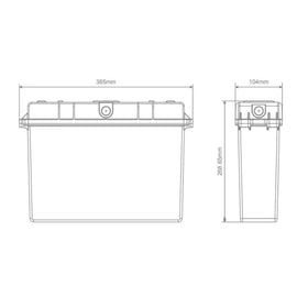 Domus Lighting Lighting Domus EXIT-WPBOX - Weatherproof Surface Mounted Exit Sign Housing Box IP65 Lights-For-You 66102