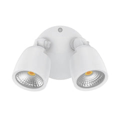 Domus Lighting Lighting Domus MURO-ECO-20 - 20W LED Tri-Colour Twin Head Exterior Polycarbonate Coastal Spotlight IP65 Lights-For-You 25075