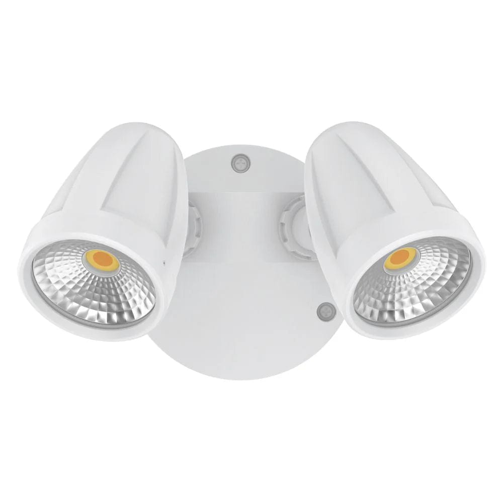 Domus Lighting Lighting Domus MURO-MAX-32 - 32W LED High Output Tri-Colour Twin Head Exterior Spotlight IP65 Lights-For-You 25085