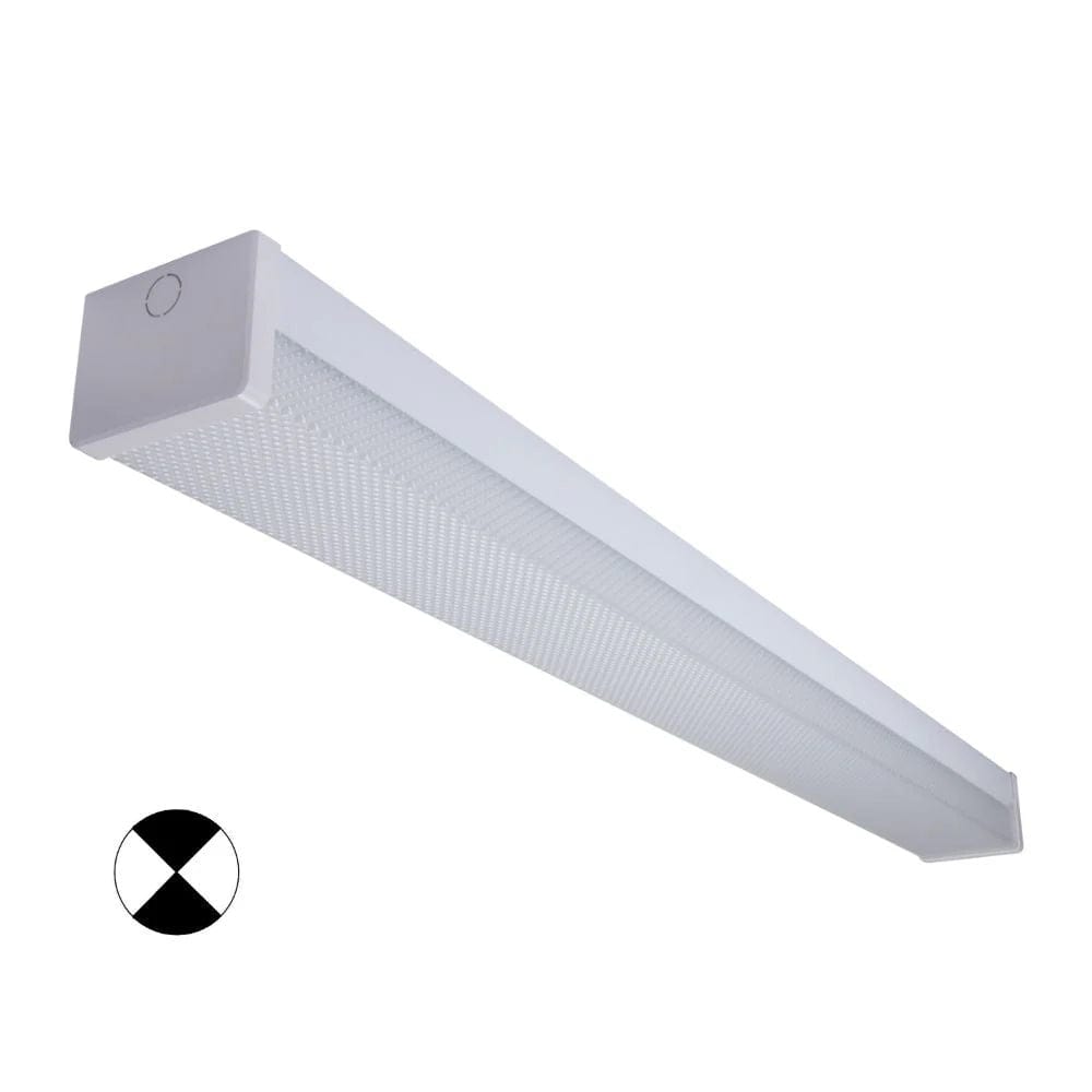 Domus Lighting Lighting Domus PARK-120-DIFF-EM - 15W/30W LED Tri-Colour Wide Body Diffused 1200mm Emergency Batten with Optional Sensor Lights-For-You 66073