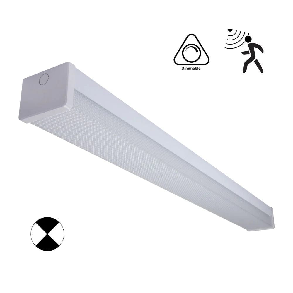 Domus Lighting Lighting Domus PARK-120-DIFF-EM - 15W/30W LED Tri-Colour Wide Body Diffused 1200mm Emergency Batten with Optional Sensor Lights-For-You 66075