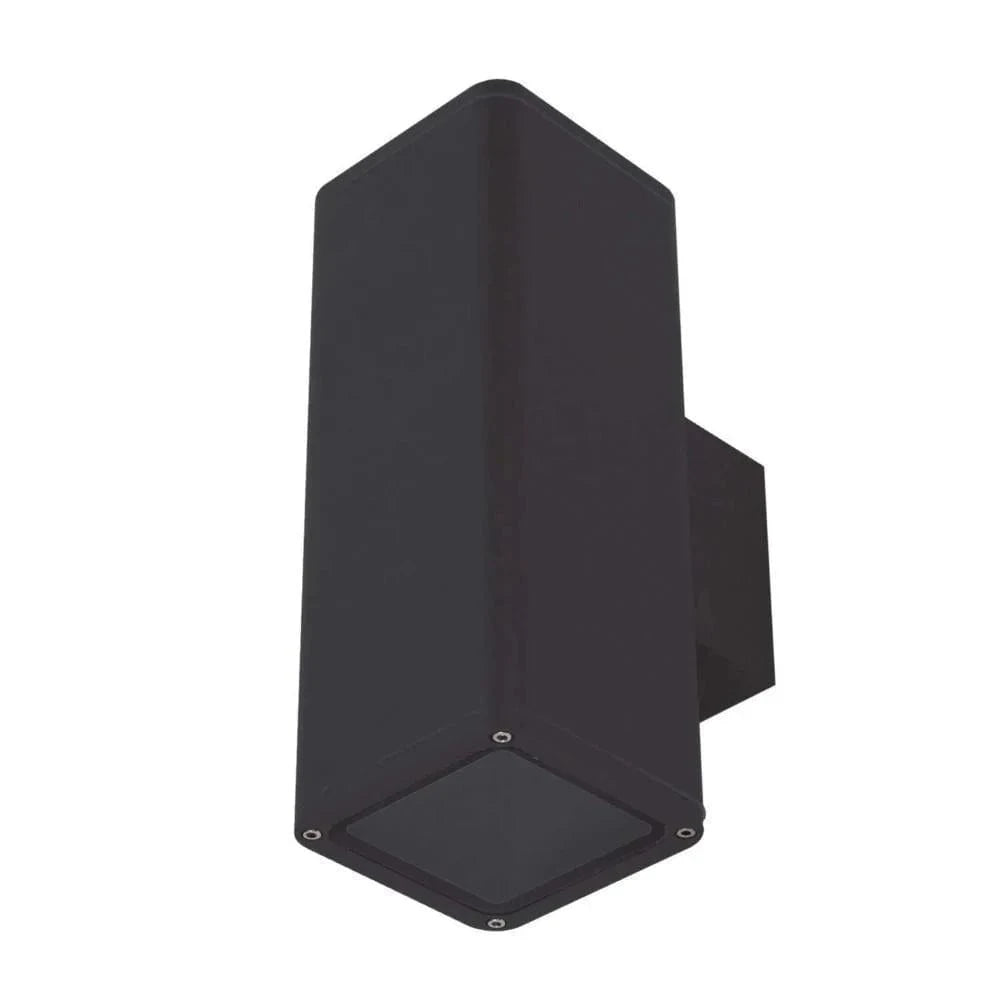 Domus Lighting Lighting Domus PIPER-PRO-2 - 2x10W Tricolour LED Large Round or Square Up/Down Exterior Wall Light IP65 Lights-For-You DL-49306