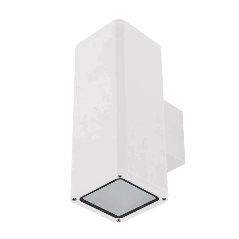 Domus Lighting Lighting Domus PIPER-PRO-2 - 2x10W Tricolour LED Large Round or Square Up/Down Exterior Wall Light IP65 Lights-For-You DL-49307
