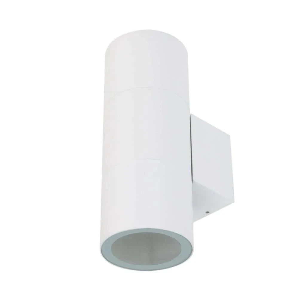 Domus Lighting Lighting Domus PIPER-PRO-2 - 2x10W Tricolour LED Large Round or Square Up/Down Exterior Wall Light IP65 Lights-For-You DL-49310