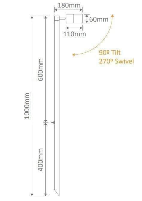 Domus Lighting Lighting Domus SHADOW-1-PTH - 6W 3-CCT 12V Exterior LED Garden Spike Light - DRIVER REQUIRED Lights-For-You