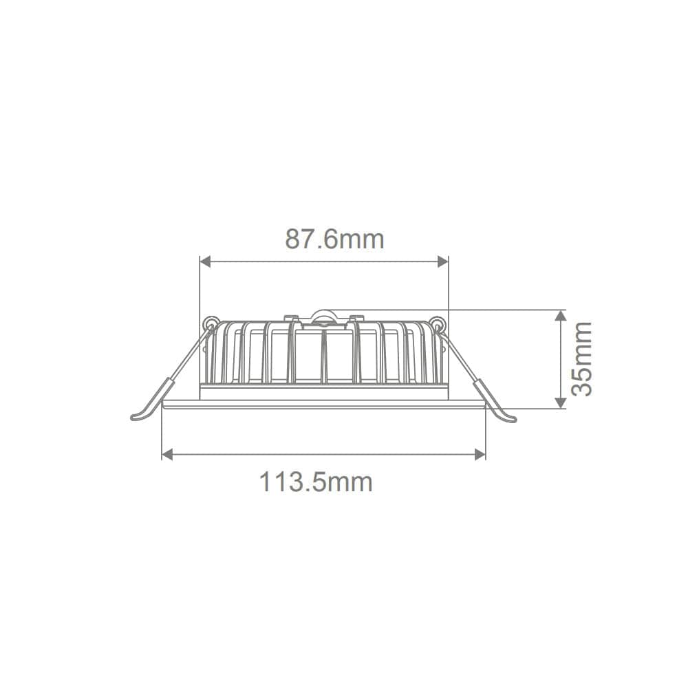 Domus Lighting Lighting Swap-Sleek 8W LED Dimmable Downlight Black / Tri-Colour - 21456 Lights-For-You 21456