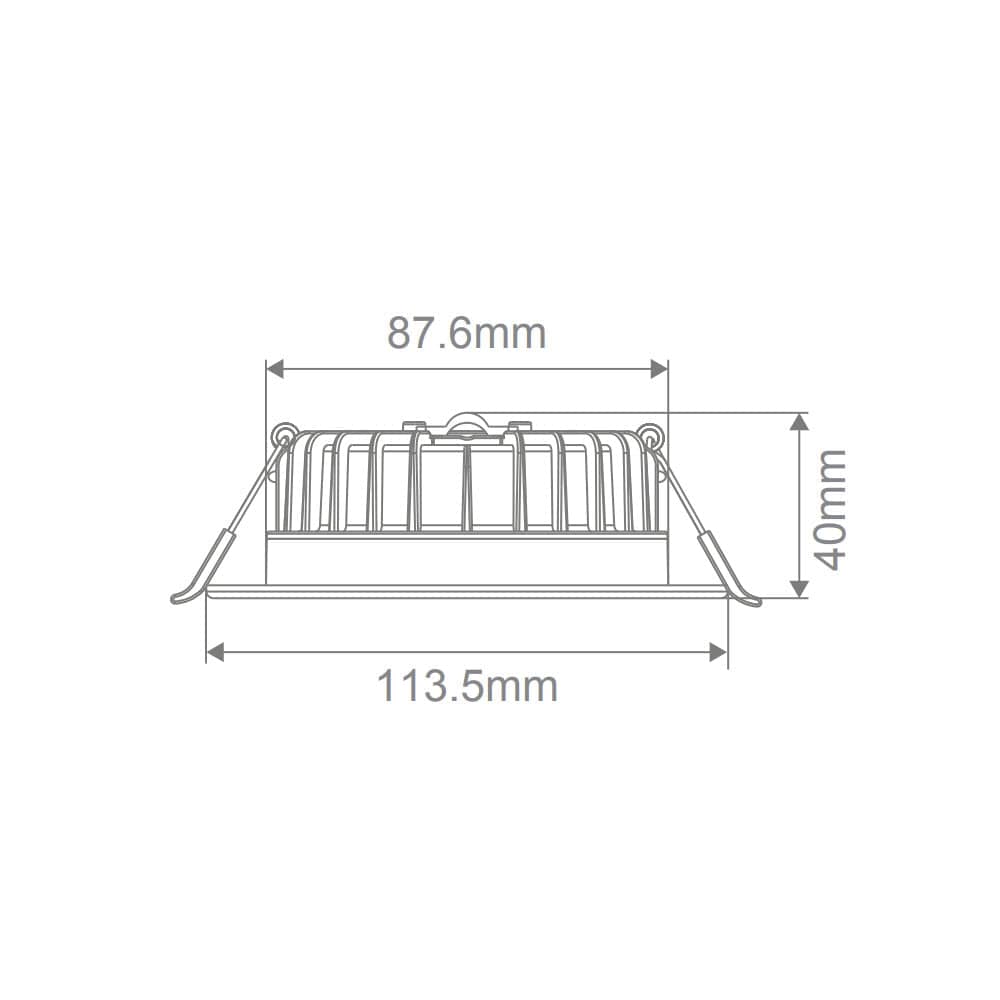 Domus Lighting Lighting Swap-Step 8W LED Dimmable Downlight Black / Tri-Colour - 21452 Lights-For-You 21452