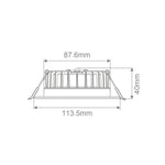 Domus Lighting Lighting Swap-Step 8W LED Dimmable Downlight Black / Tri-Colour - 21452 Lights-For-You 21452