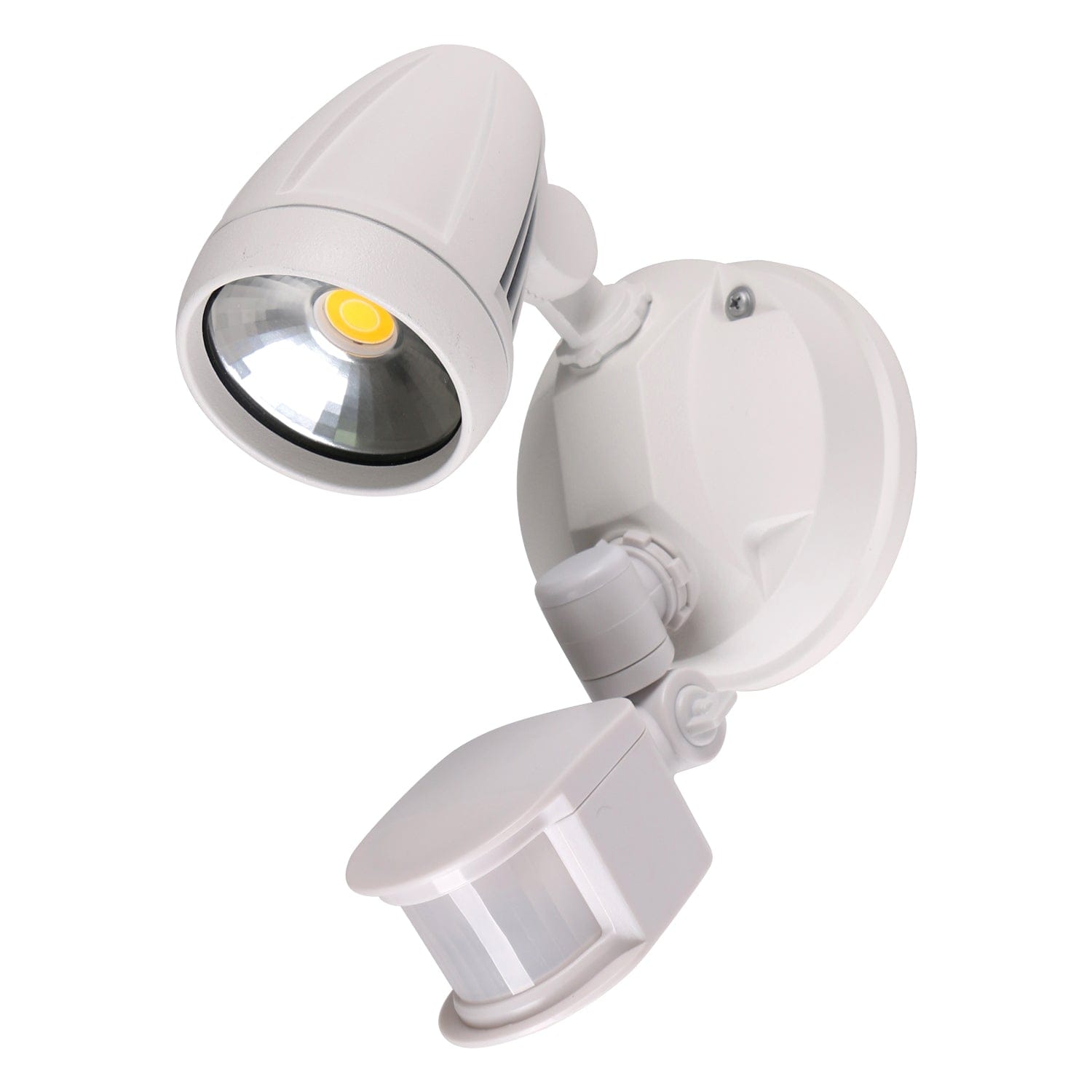 Domus Lighting Outdoor Spot Lights White MURO-PRO-15S Exterior Spotlight With Sensor 25058
